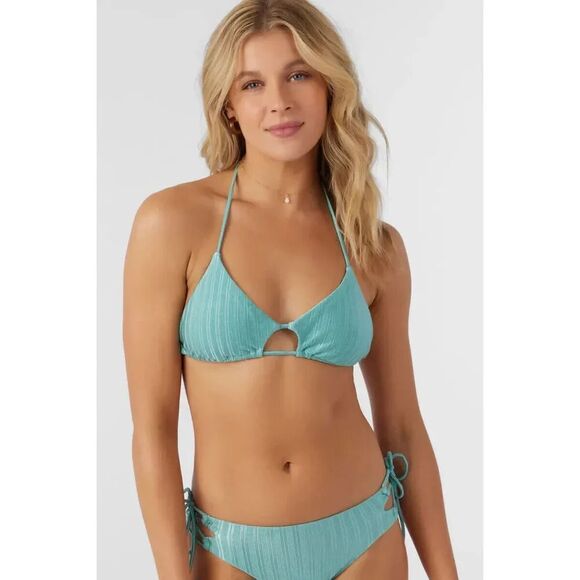 O'Neill Other - O'Neill Mizi Metallic Rib Madrid Top Women's Medium Canton Cutout Bralette VDA28